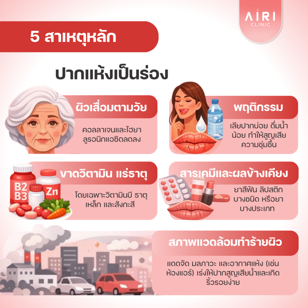 ปากเเห้งตกร่อง